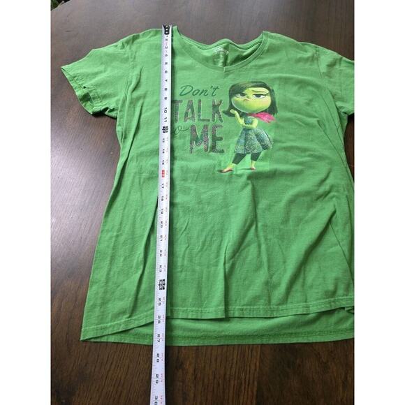 Disney Parks Women's Disney Life Green Graphic V-Neck T-Shirt Womens Size Large - Picture 5 of 16